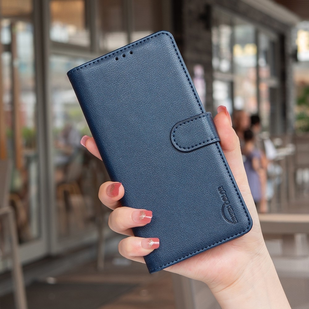 BINFEN knižkové puzdro na Realme 14 5G - modré
