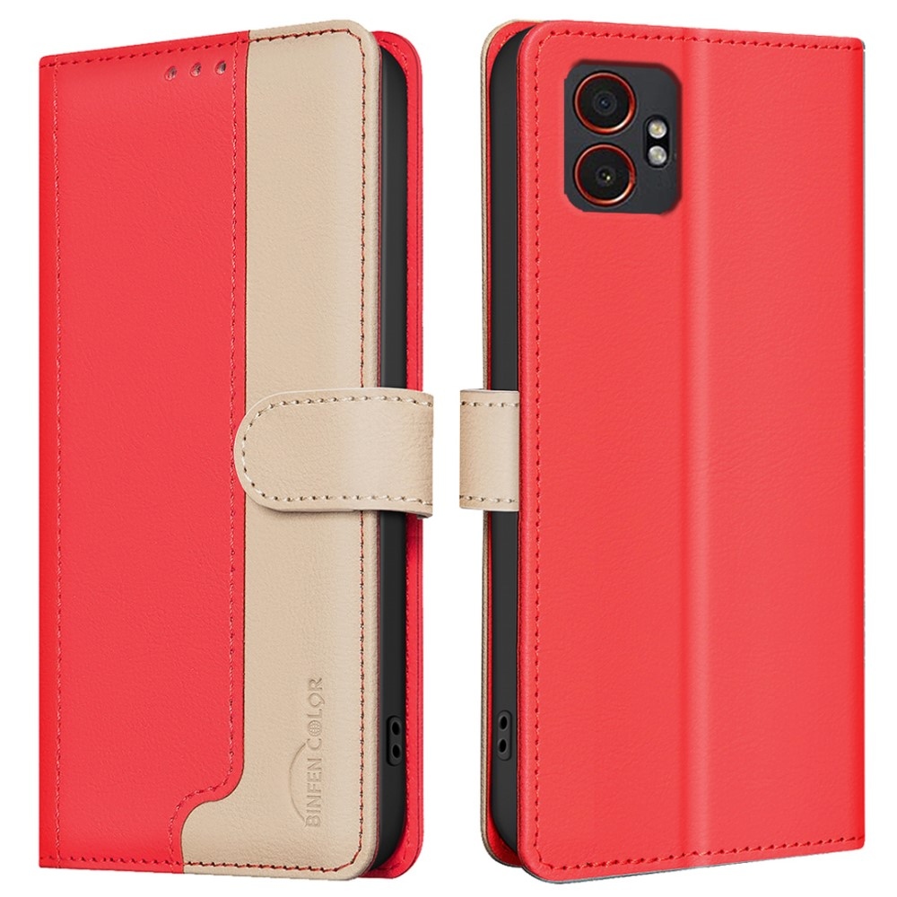 BNF DUO knižkové púzdro na Samsung Galaxy Xcover 7 Pro - červené