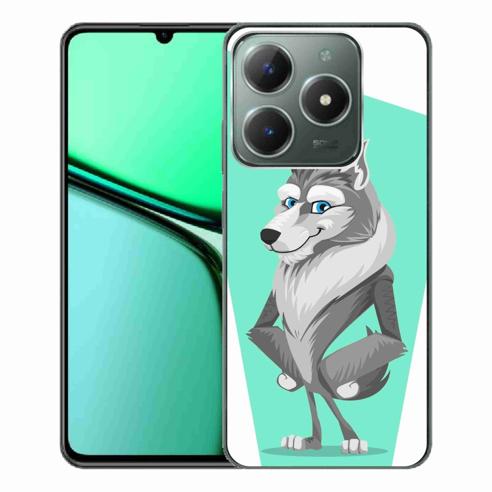 Gélový kryt mmCase na Realme C61 - kreslený vlk