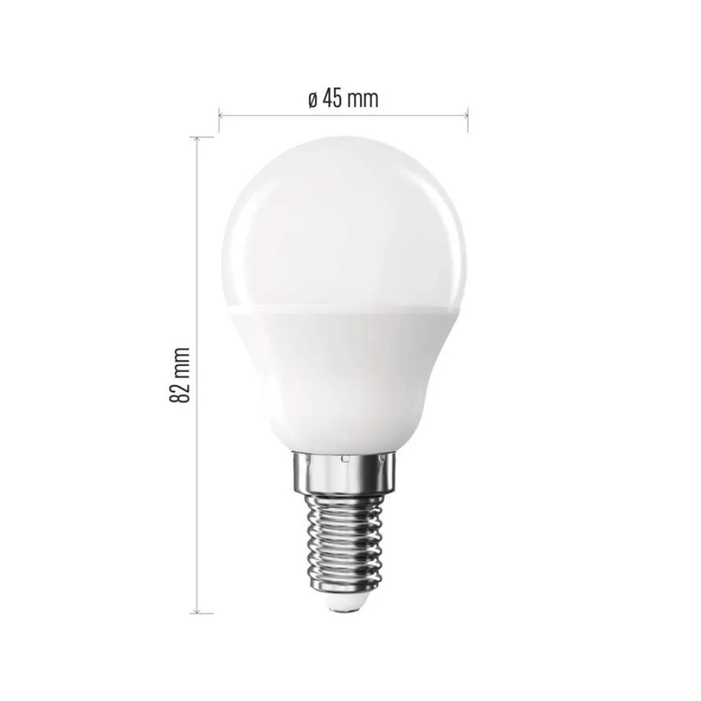 LED žiarovka Classic Mini Globe / E14 / 6,5 W (60 W) / 806 lm / neutrálna biela