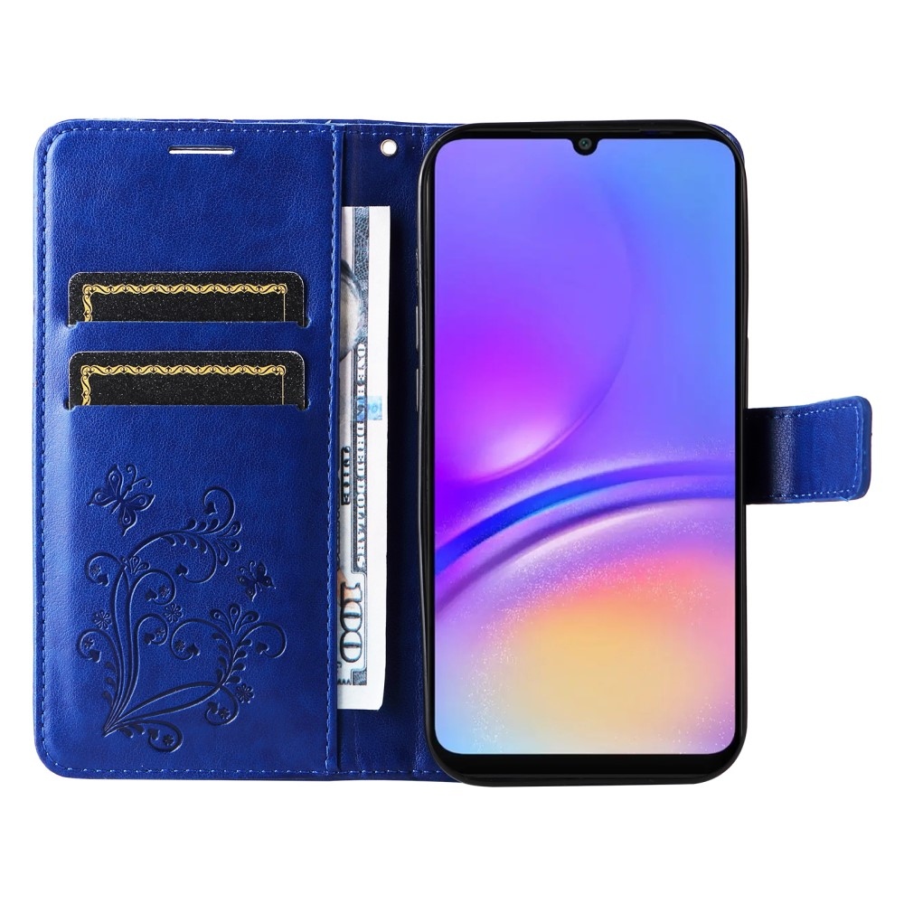Big Butterfly knižkové púzdro na Samsung Galaxy A06 4G - modré