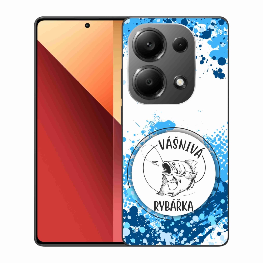 Gélový kryt mmCase na Xiaomi Redmi Note 13 Pro 4G/Poco M6 Pro - vášnivá rybárka biele pozadie