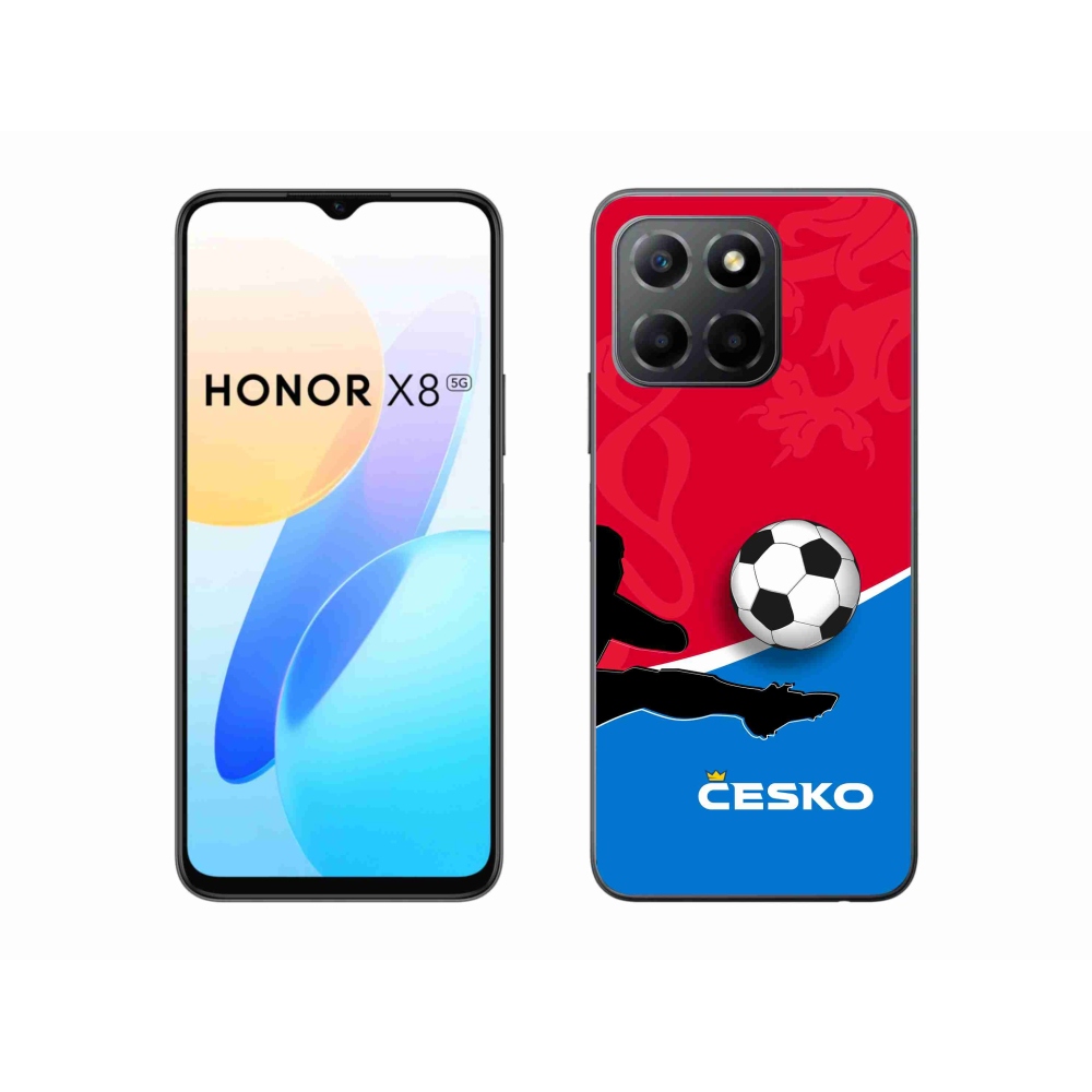 Gélový kryt mmCase na Honor X8 5G/Honor 70 Lite 5G - futbal Česko 2