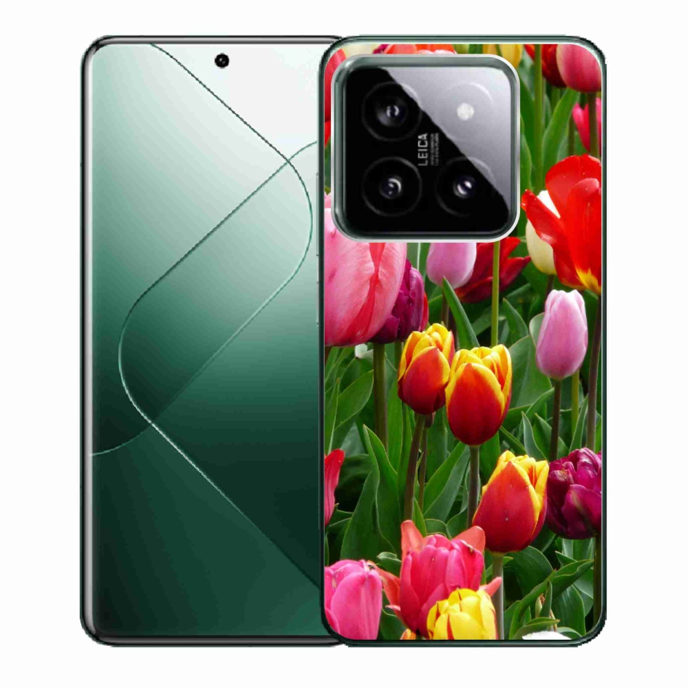 Gélový kryt mmCase na Xiaomi 14 - tulipány