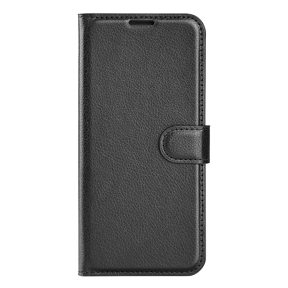 Litchi knižkové púzdro na Samsung Galaxy Xcover 7 Pro - čierne