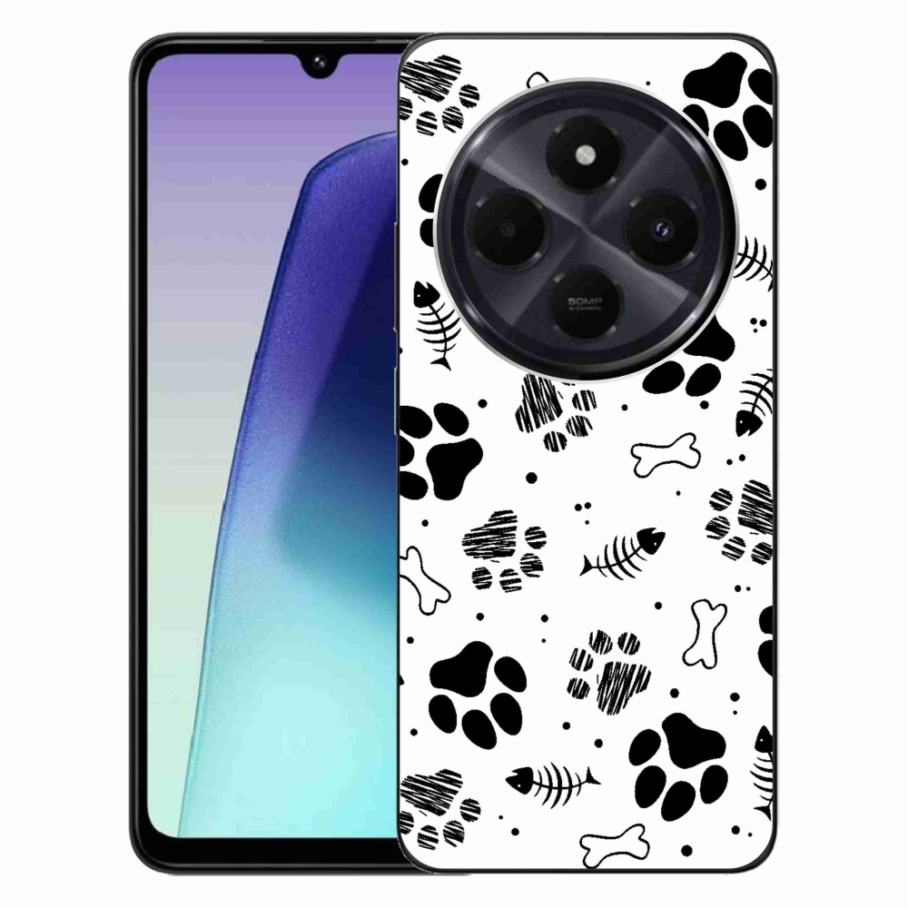 Gélový kryt mmCase na Xiaomi Redmi 14C/Poco C75 - psie labky 1