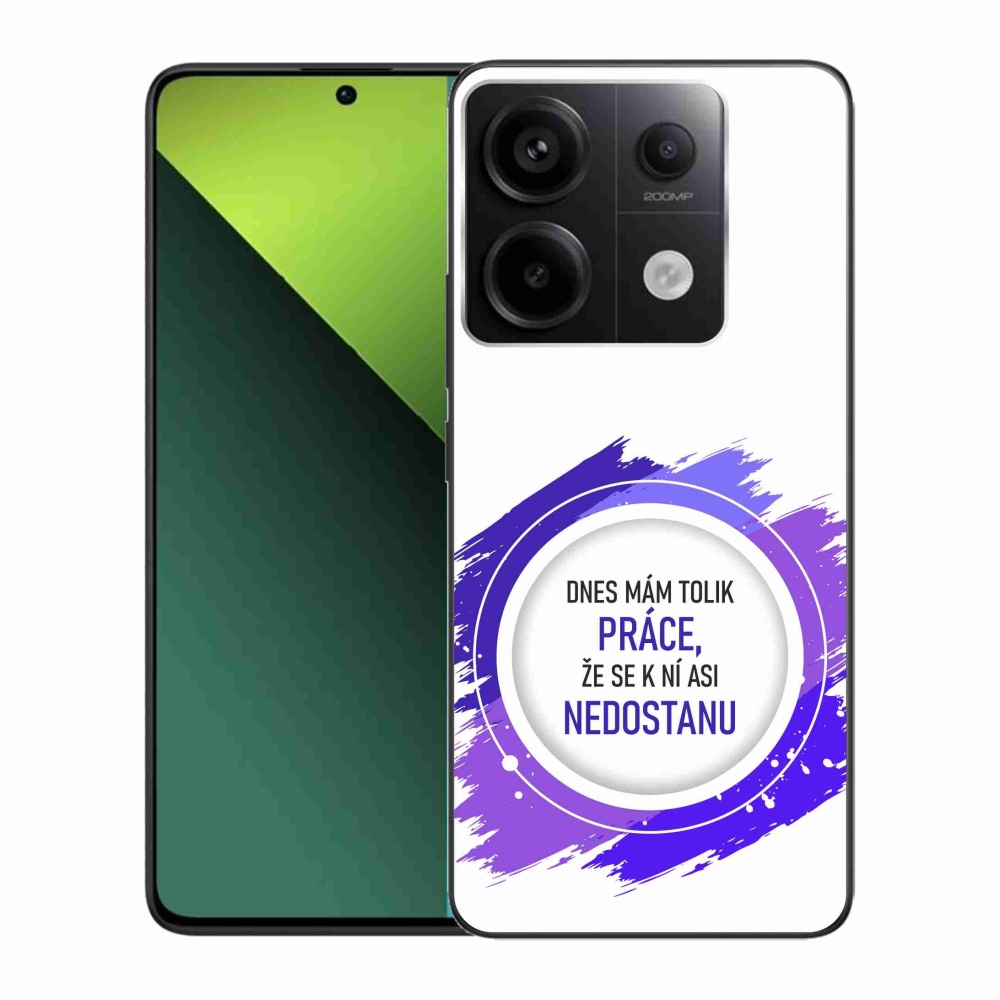 Gélový kryt mmCase na Xiaomi Redmi Note 13 Pro 5G/Poco X6 5G - vtipný text 6 biele pozadie