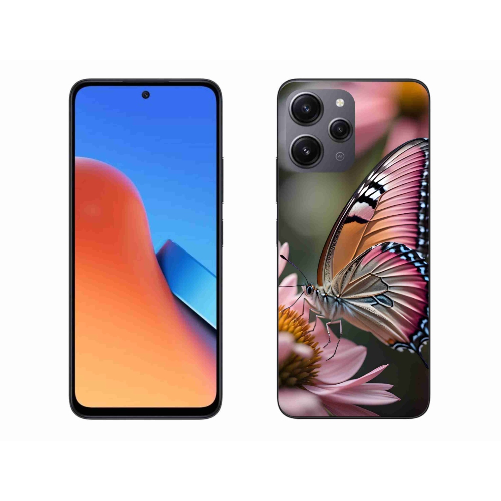 Gélový kryt mmCase na Xiaomi Redmi 12 - farebný motýľ
