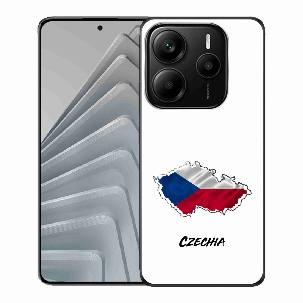 Gélový kryt mmCase na Xiaomi Redmi Note 14 5G - Czechia biele pozadie