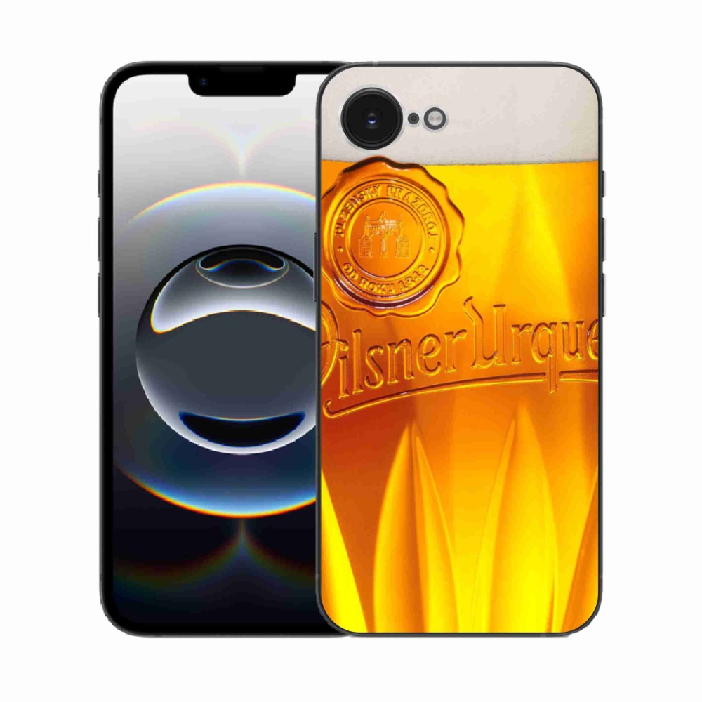 Gélový kryt mmCase na iPhone 16e - pivo