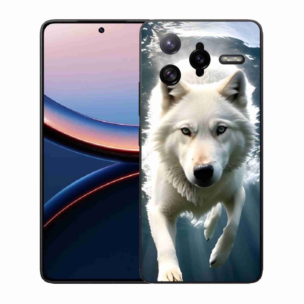 Gélový kryt mmCase na Xiaomi Poco F7 Ultra - biely vlk