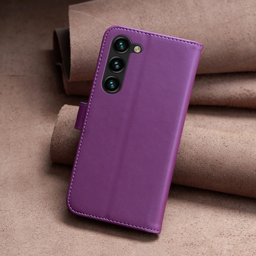 BNF knižkové púzdro na Samsung Galaxy S24 - tmavofialové