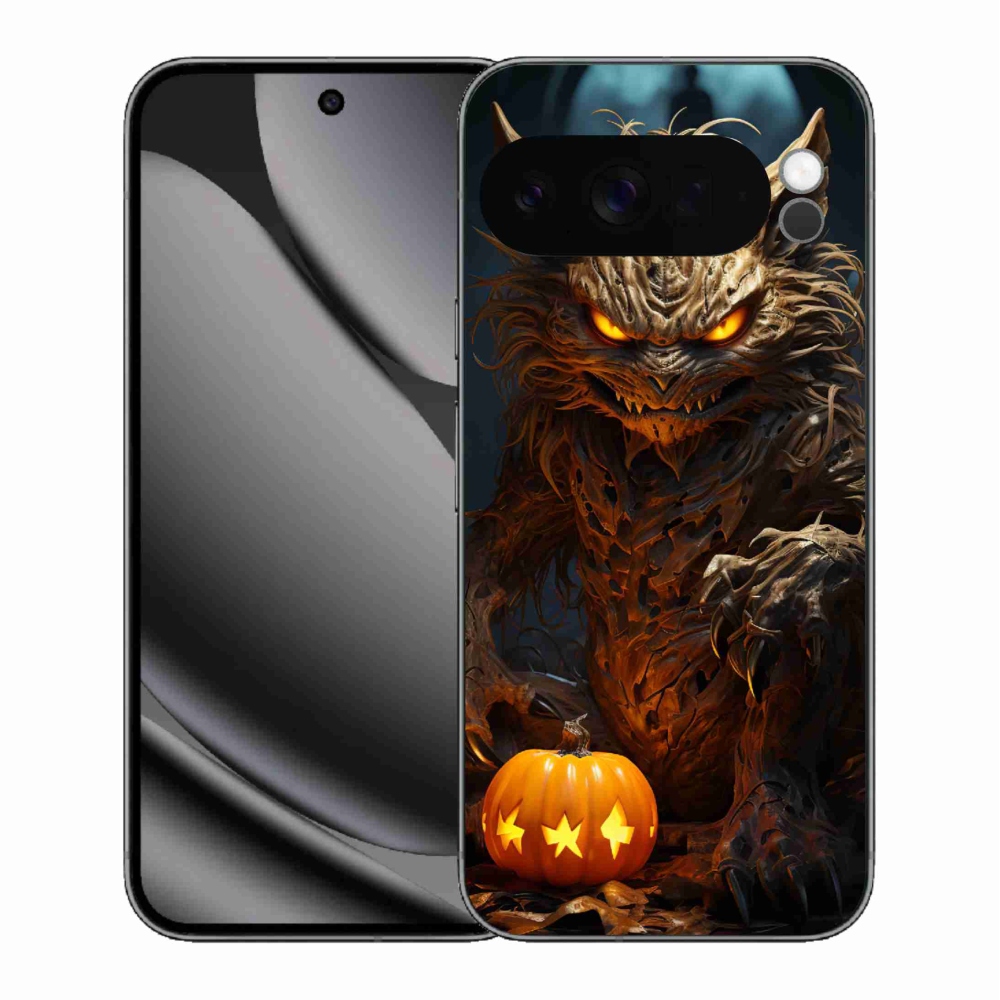 Gélový kryt mmCase na Google Pixel 10 Pro XL - halloweenska príšera
