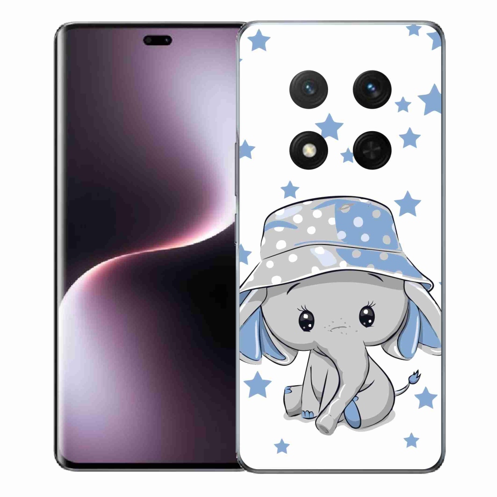 Gélový kryt mmCase na Honor Magic 7 Lite 5G - modrý slon