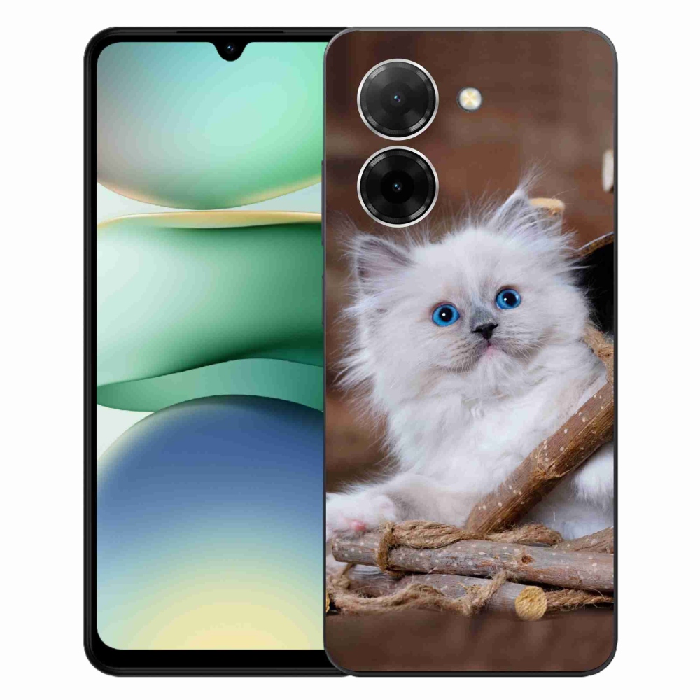 Gélový kryt mmCase na Xiaomi Redmi A5 (171.7x77.8x8.3mm) - biele mačiatko