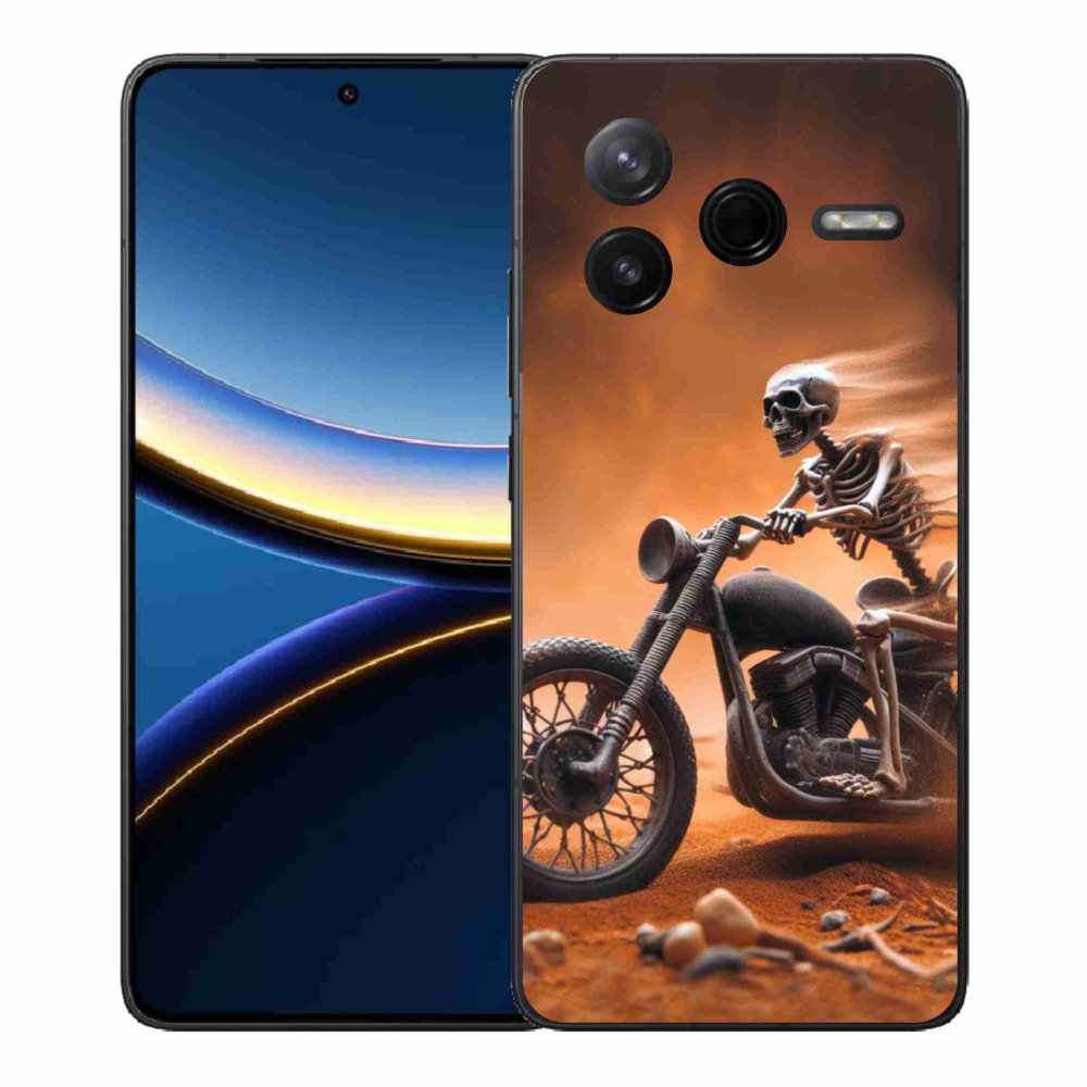 Gélový kryt mmCase na Xiaomi Poco F7 Pro - kostra na motorke