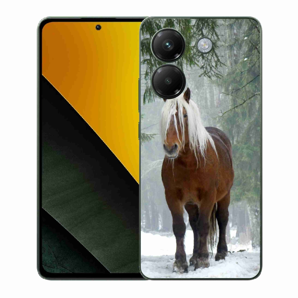 Gélový kryt mmCase na Xiaomi Poco M7 Pro 5G - kôň v lese