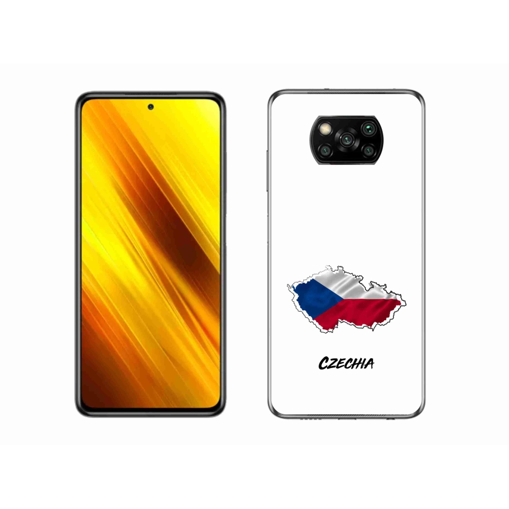 Gélový kryt mmCase na Xiaomi Poco X3 Pro - Czechia biele pozadie