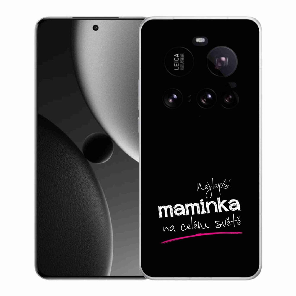 Gélový kryt mmCase na Xiaomi 15 Ultra - najlepšia mamička 4 čierne pozadie