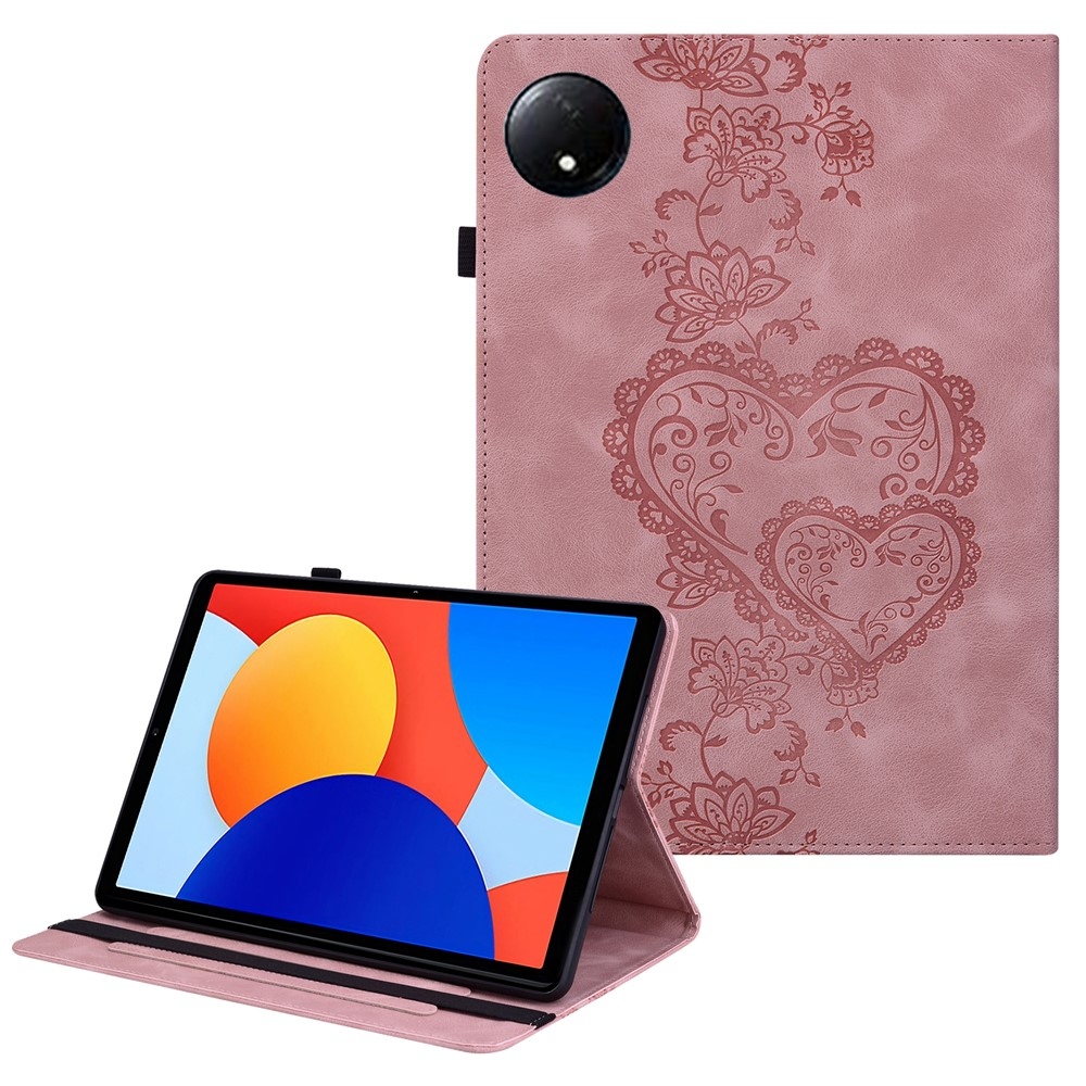 Heart zatváracie púzdro na tablet Xiaomi Redmi Pad SE 8.7 - ružové