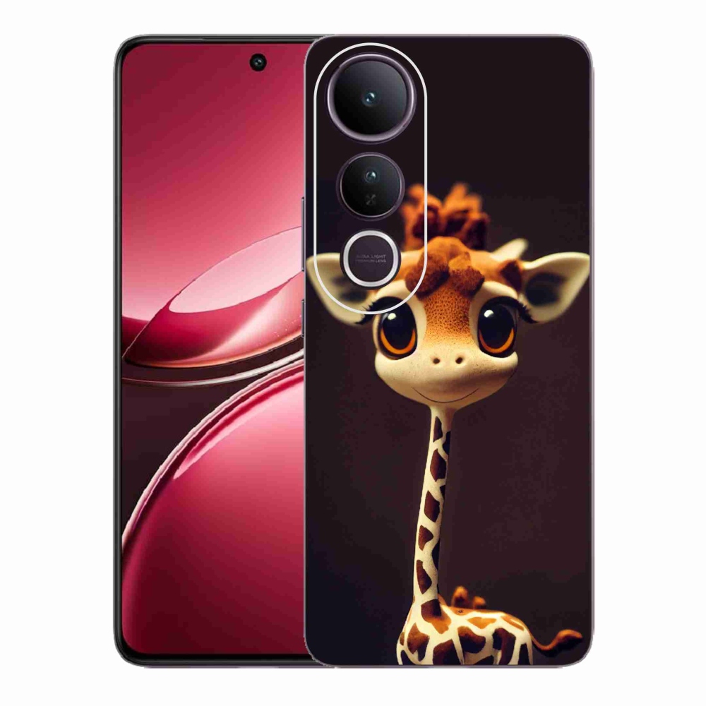 Gélový kryt mmCase na Vivo V50 Lite 4G/5G - malá žirafa