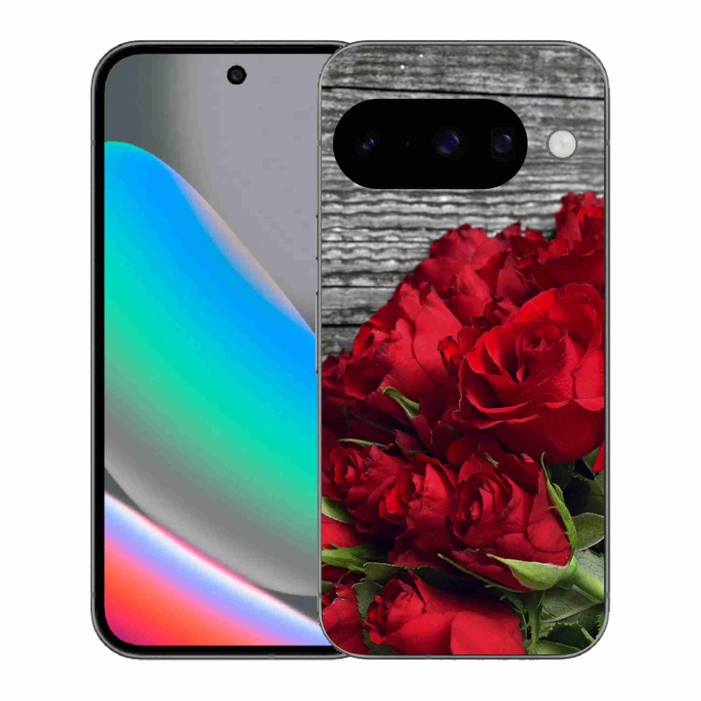 Gélový kryt mmCase na Google Pixel 10 - červené ruže