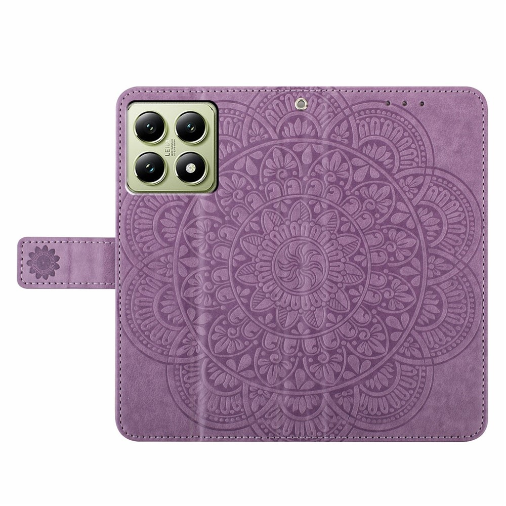 Mandala knižkové púzdro na Xiaomi 15T - fialové