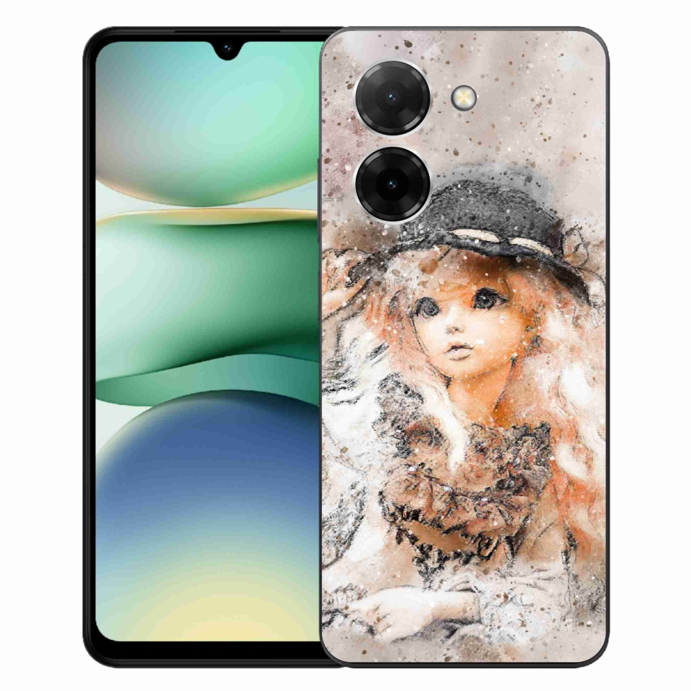 Gélový kryt mmCase na Xiaomi Redmi A5 (171.7x77.8x8.3mm) - dievčatko s klobúkom