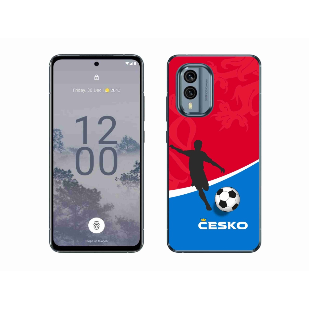 Gélový kryt mmCase na Nokia X30 5G - futbal Česko