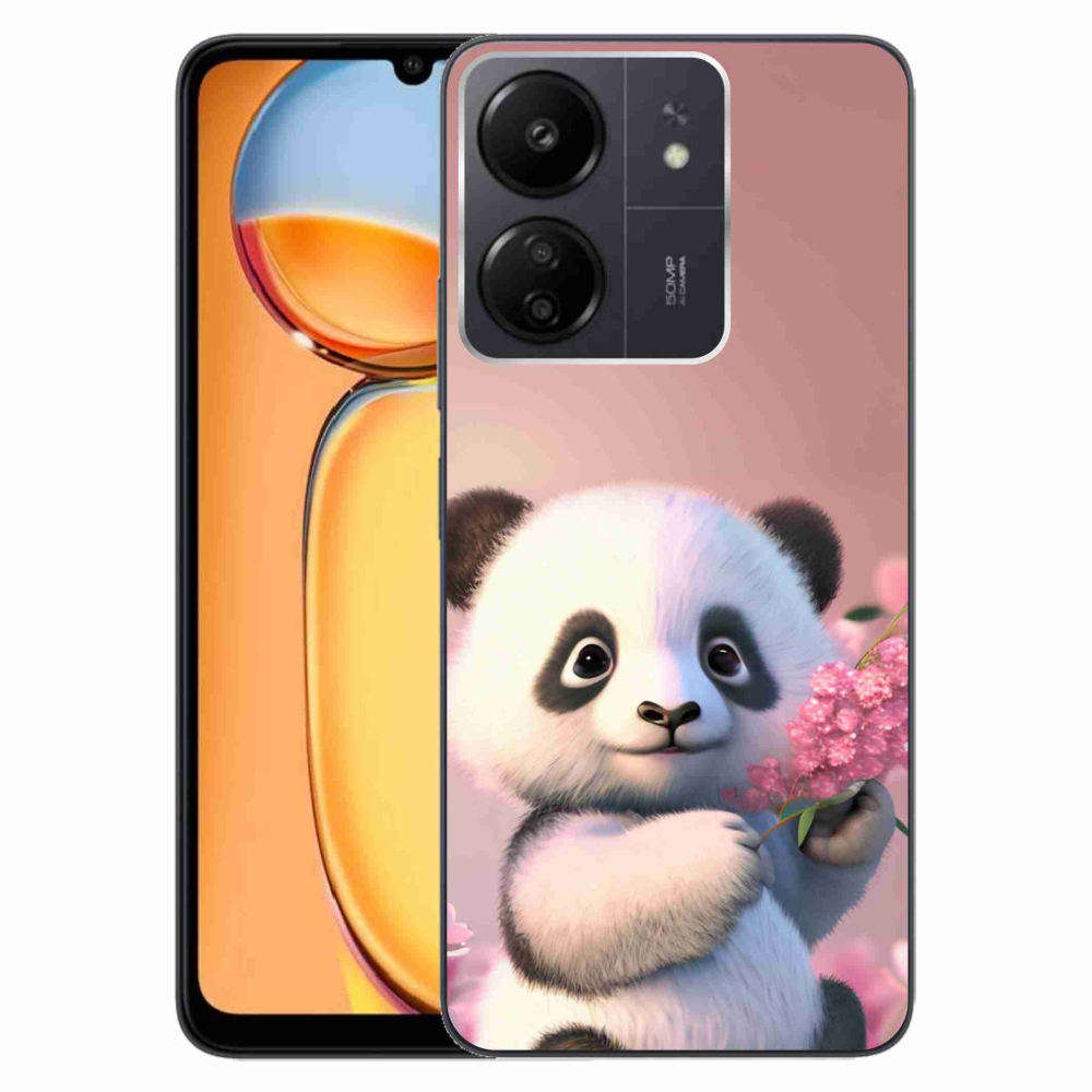 Gélový kryt mmCase na Xiaomi Poco C65/Redmi 13C - roztomilá panda