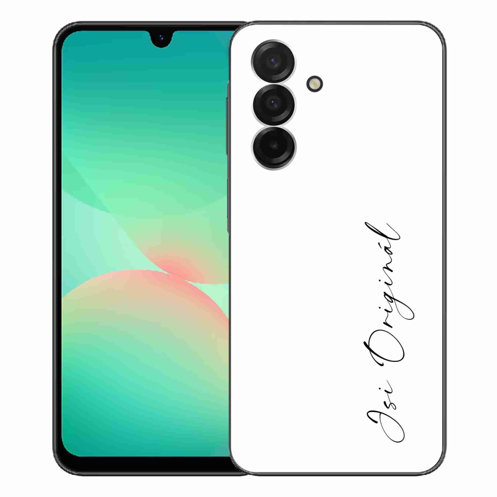 Gélový kryt mmCase na Samsung Galaxy A26 5G - si originál biele pozadie