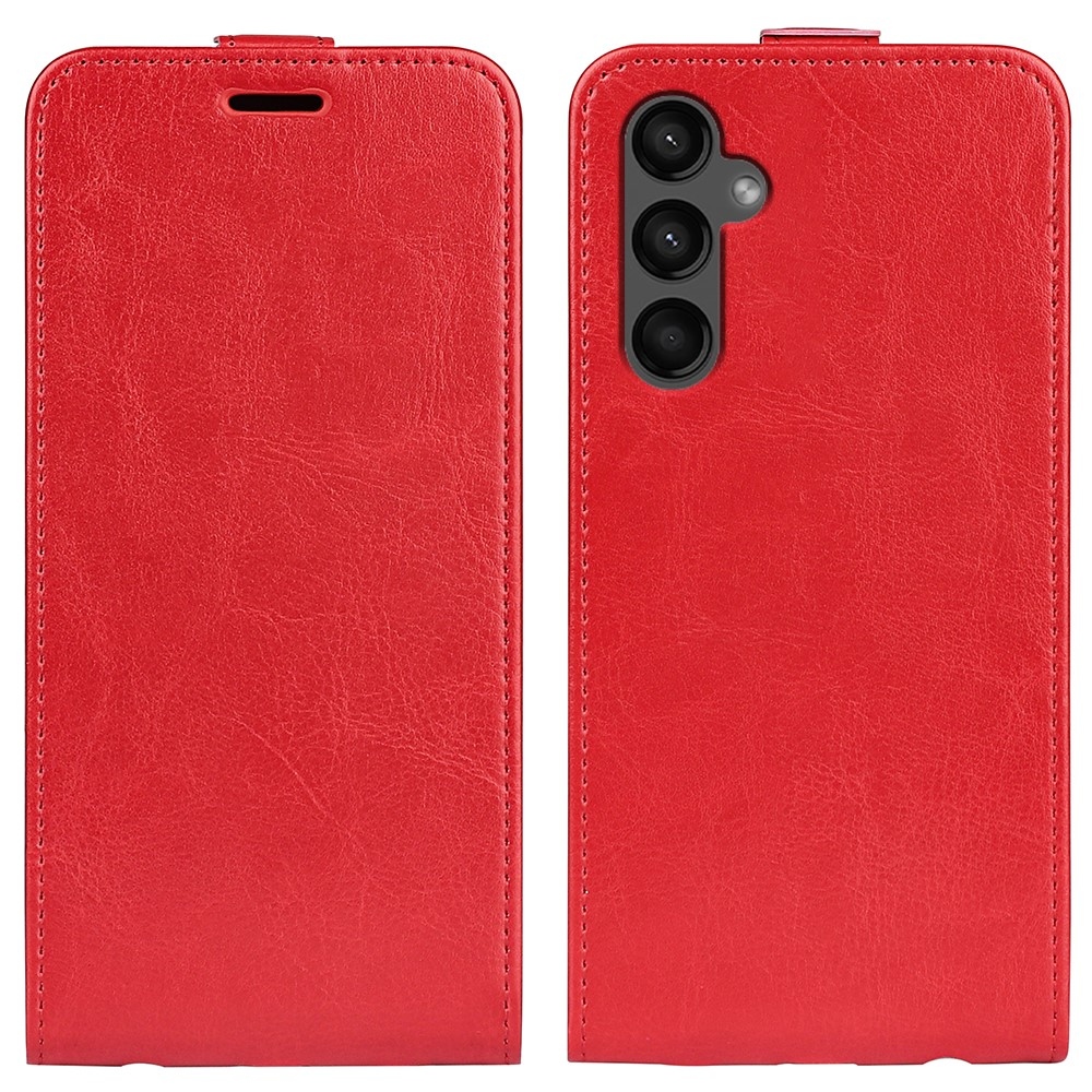 Vertical knižkové púzdro na Samsung Galaxy A15 4G/5G - červené