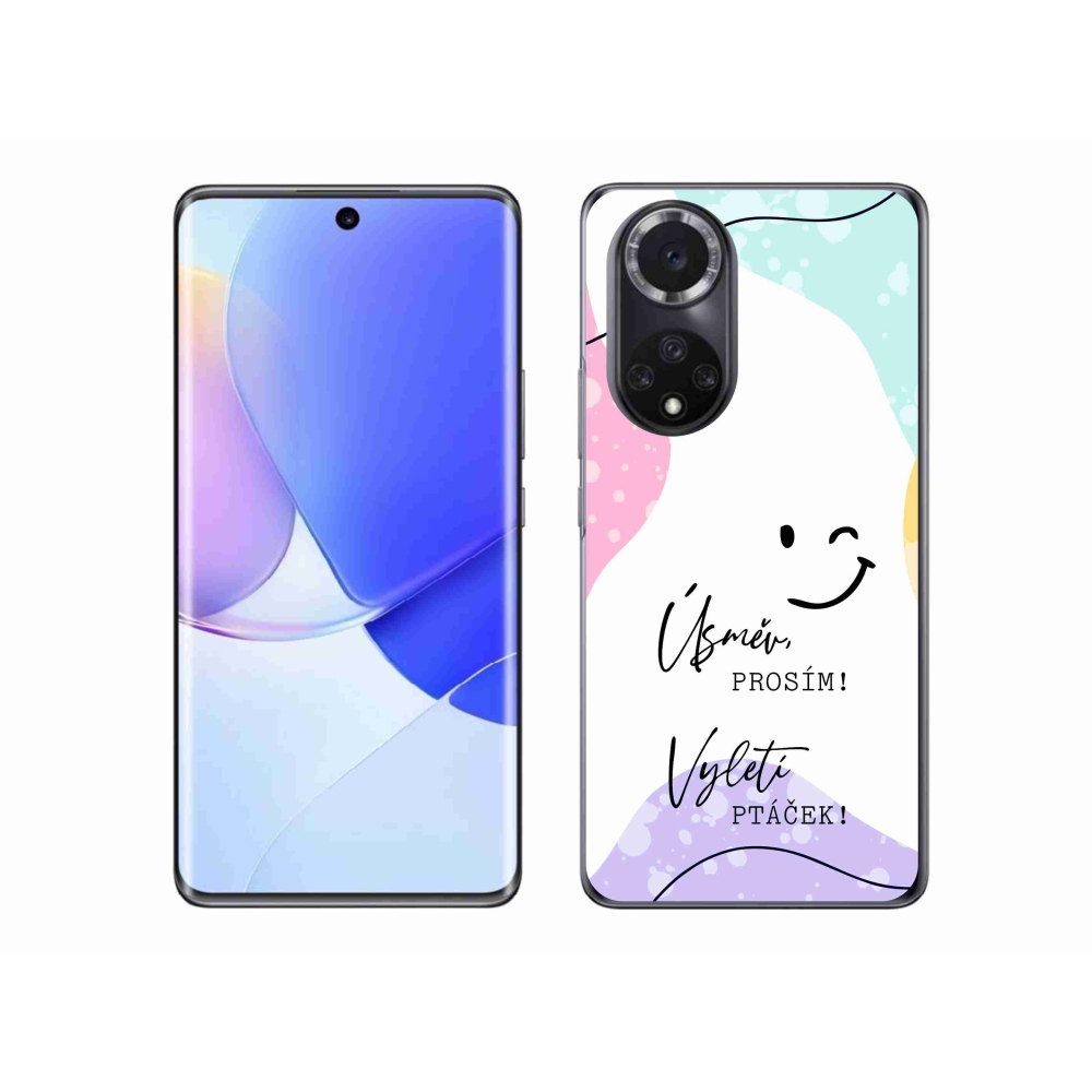 Gélový kryt mmCase na Huawei Nova 9 - vtipný text 4 biele pozadie