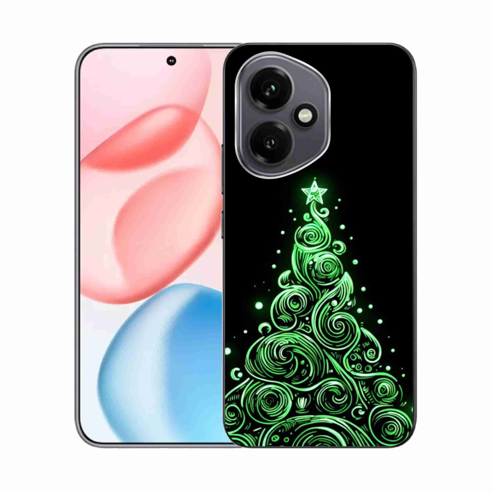 Gélový kryt mmCase na Honor 400 - neónový vianočný stromček 3