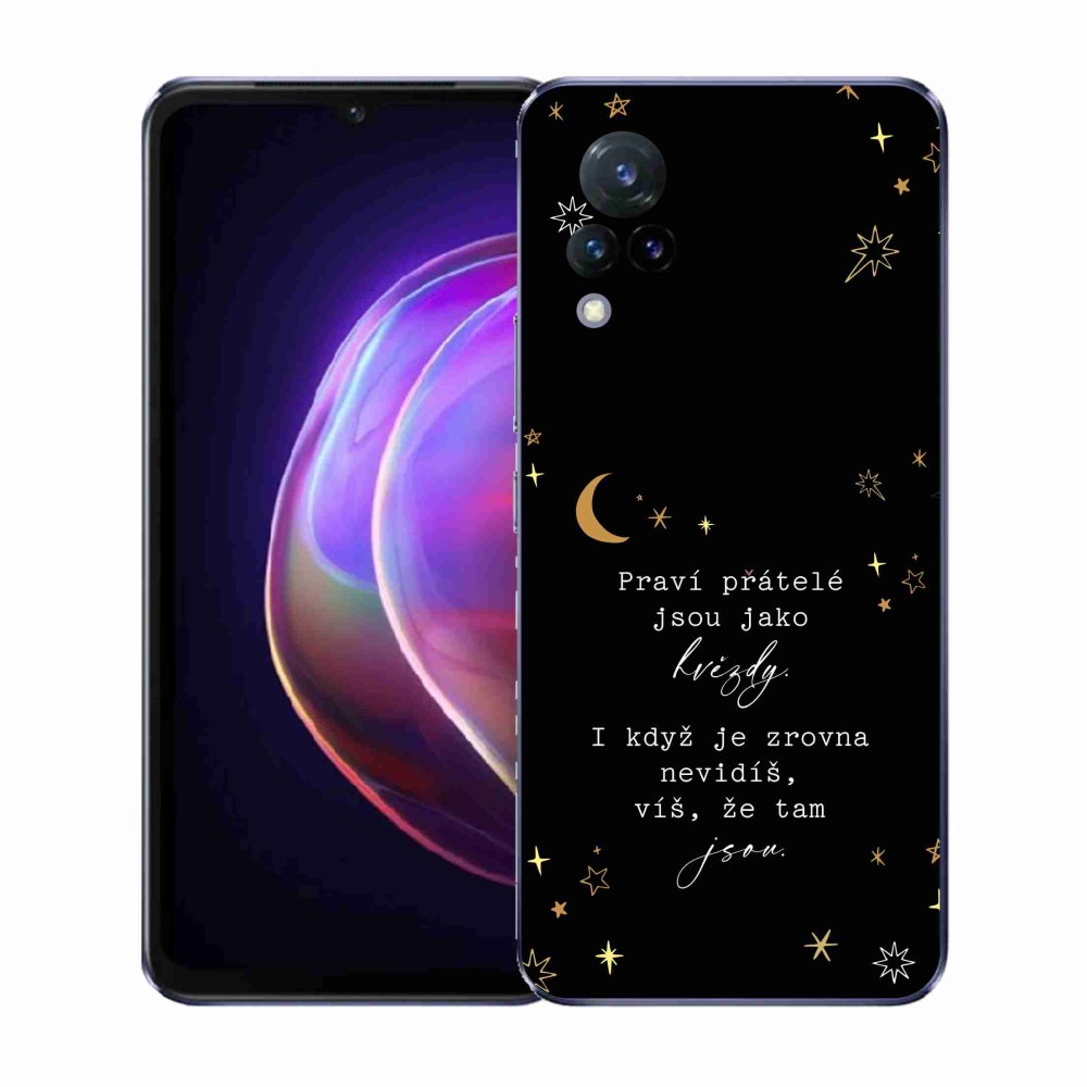 Gélový kryt mmCase na Vivo V21 4G/5G - citát 6 čierne pozadie