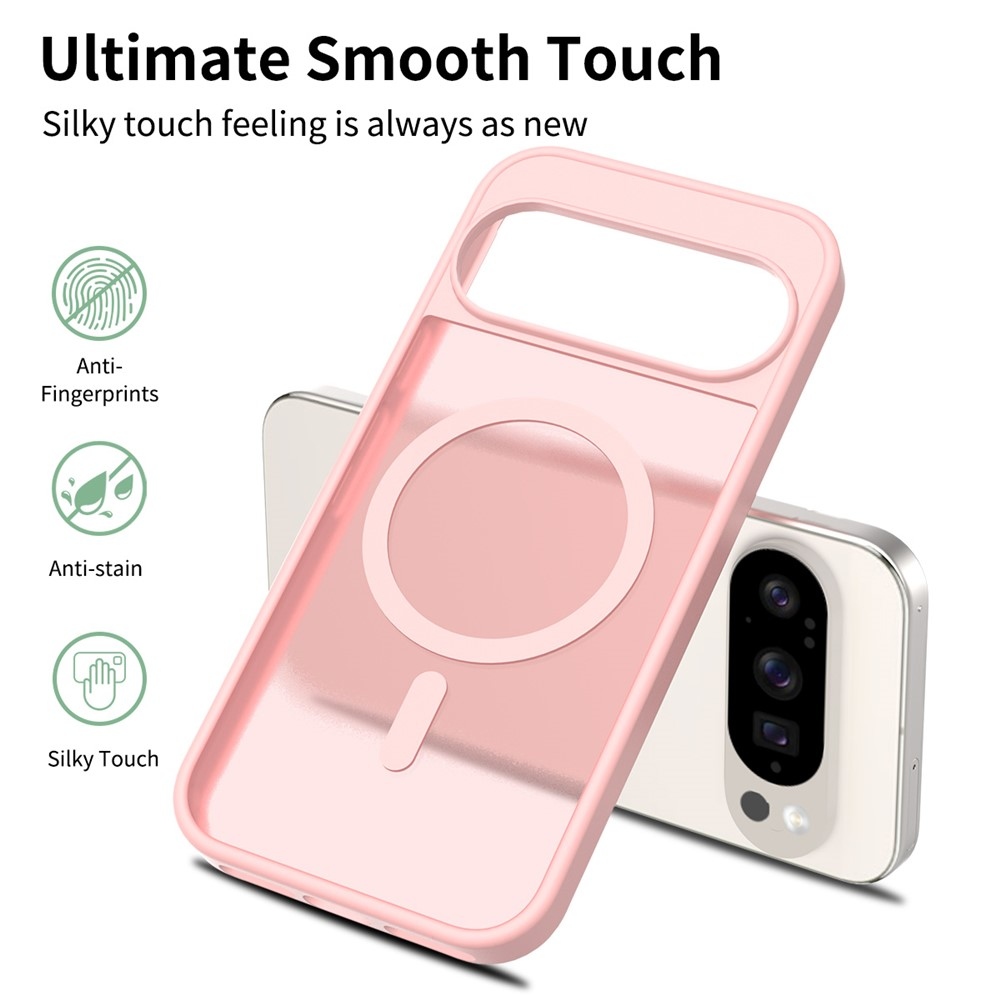 Skin gélový obal s pevným chrbtom a podporou MagSafe na Google Pixel 10 Pro/Pixel 10 - ružový