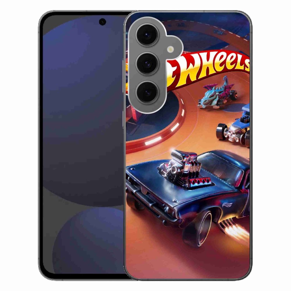 Gélový kryt mmCase na Samsung Galaxy S24 FE - hot wheels