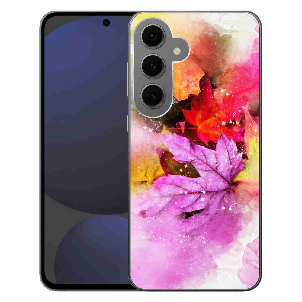 Gélový kryt mmCase na Samsung Galaxy S24 FE - farebné listy