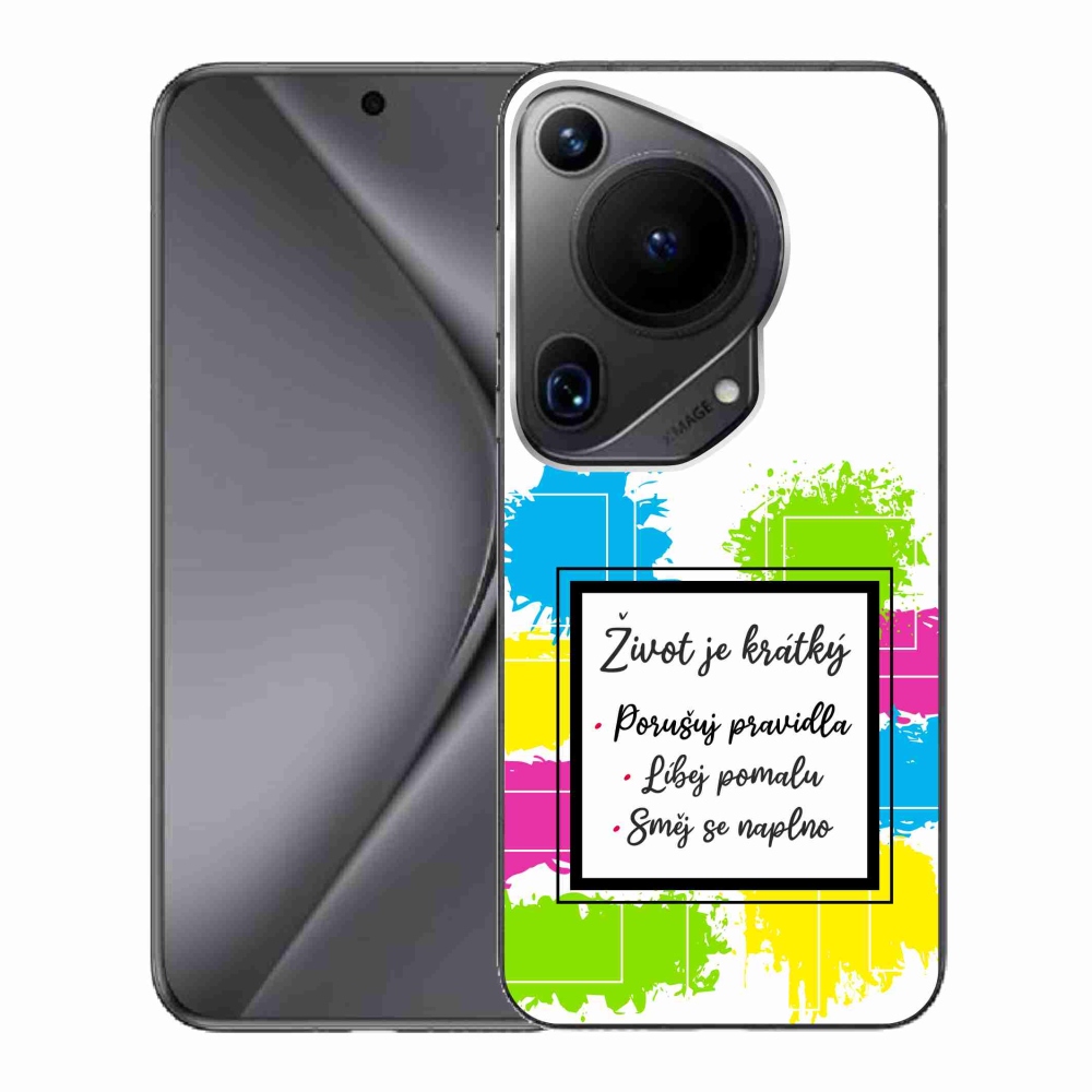 Gélový kryt mmCase na Huawei Pura 70 Ultra - citát 5 biele pozadie