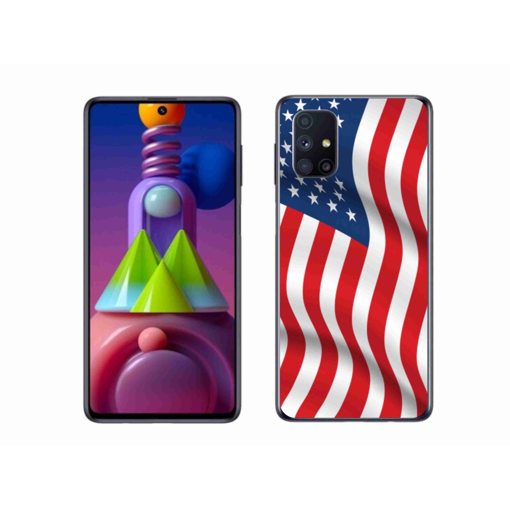 Gélový kryt mmCase na mobil Samsung Galaxy M51 - USA vlajka