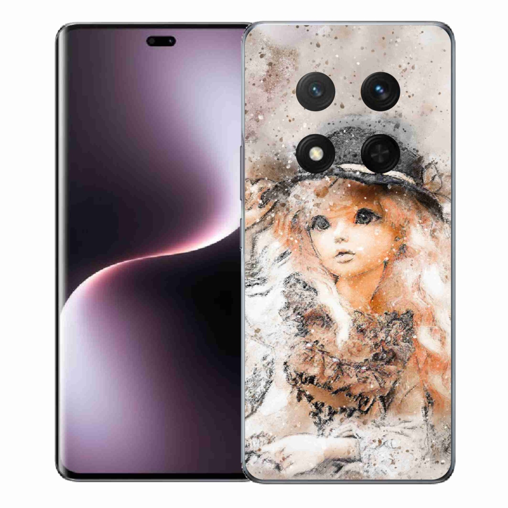 Gélový kryt mmCase na Honor Magic 7 Lite 5G - dievčatko s klobúkom