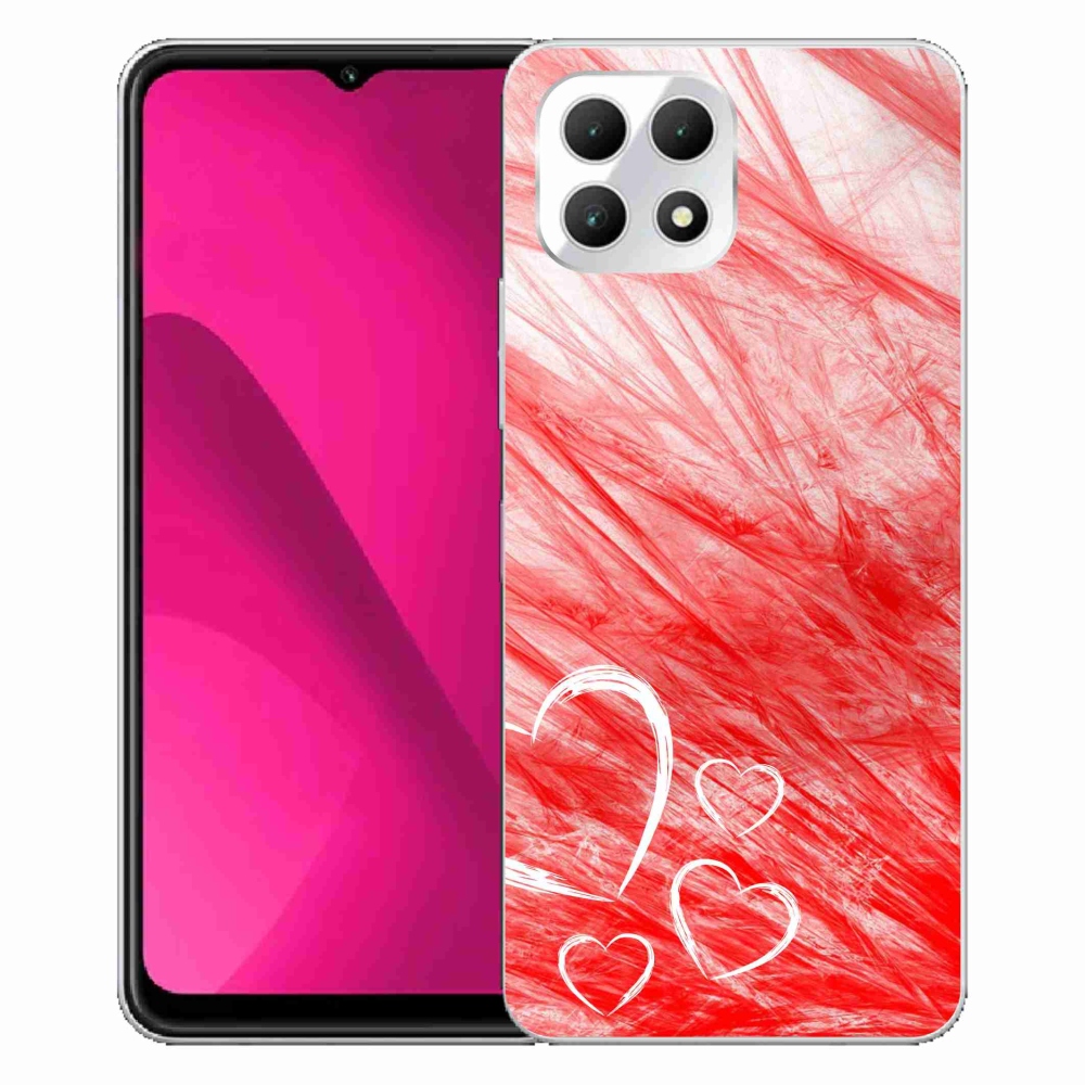 Gélový kryt mmCase na T-Mobile T Phone 2 - ohnivé srdce