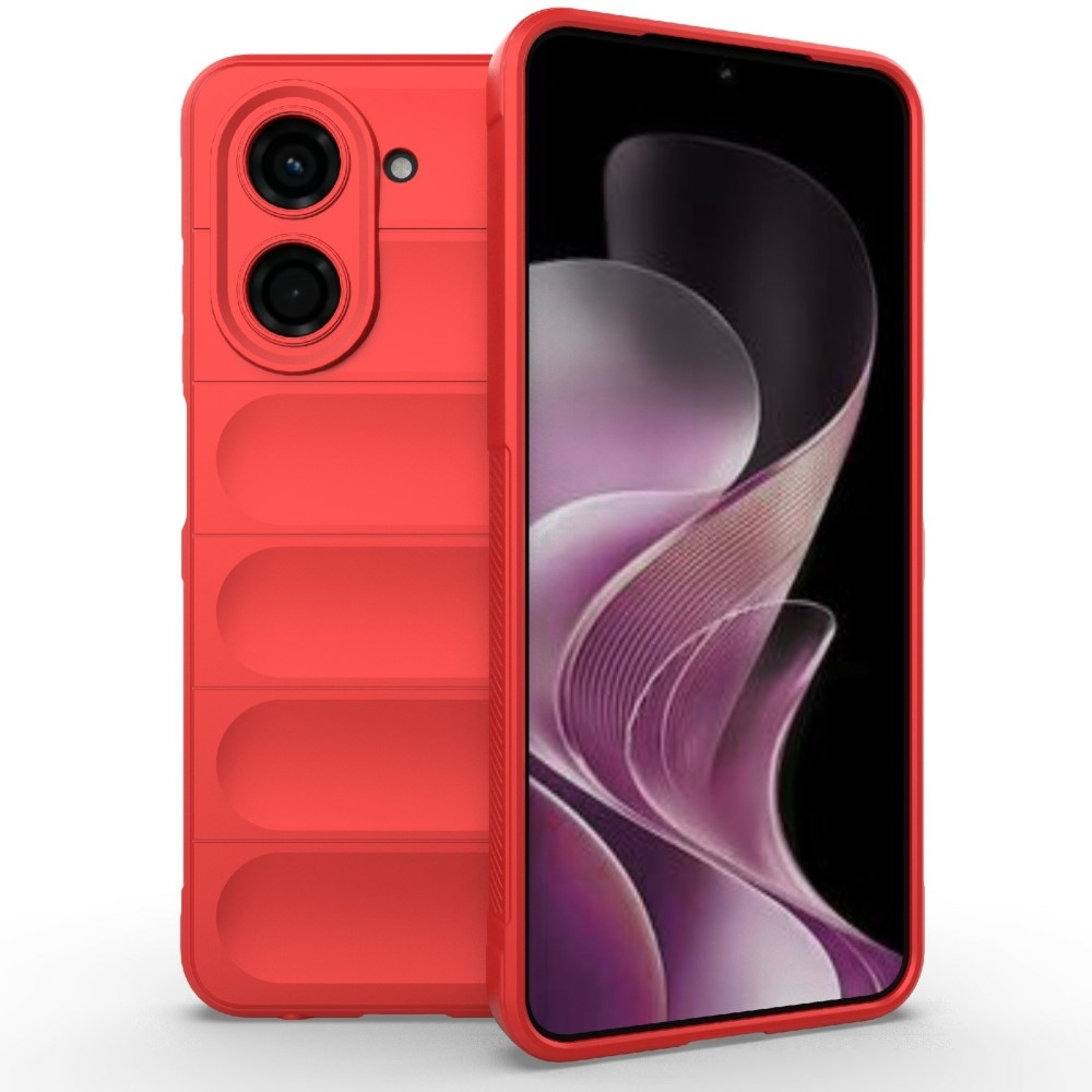 Rugg odolný gélový obal na Xiaomi Redmi A5 (171.7x77.8x8.3mm) - červený