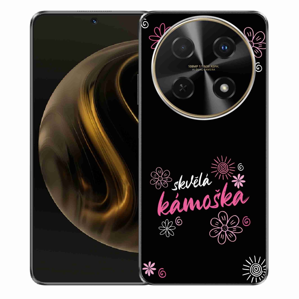 Gélový kryt mmCase na Huawei Nova 12i - skvelá kamoška čierne pozadie