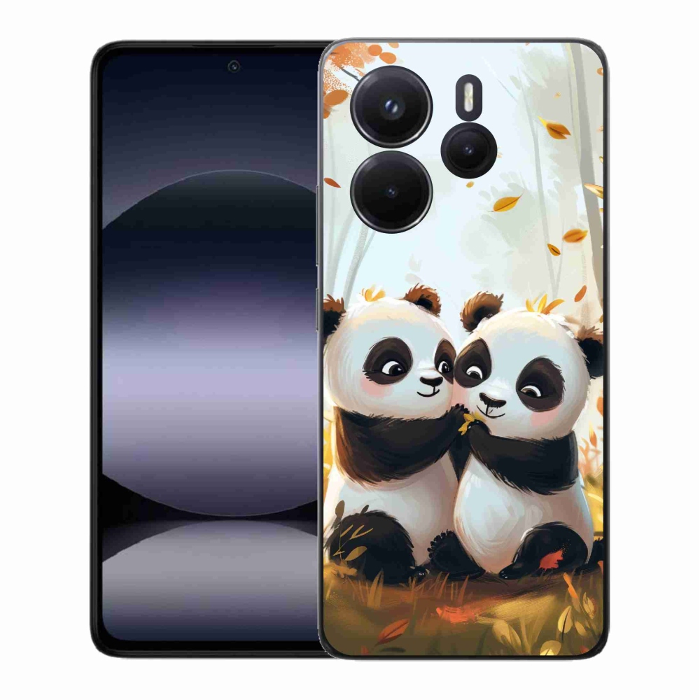 Gélový kryt mmCase na Xiaomi Redmi Note 14 - pandy