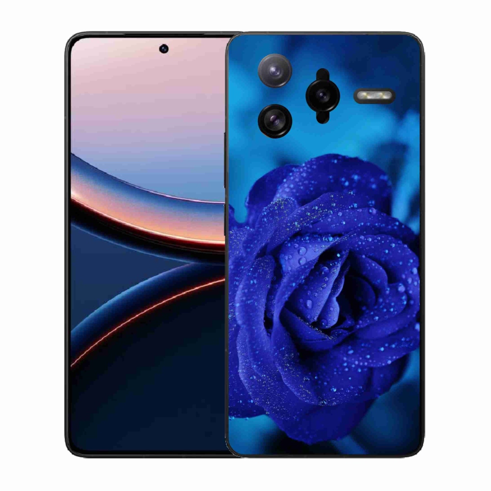Gélový kryt mmCase na Xiaomi Poco F7 Ultra - modrá ruža