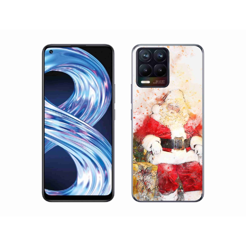 Gélový kryt mmCase na Realme 8 Pro - Santa Claus