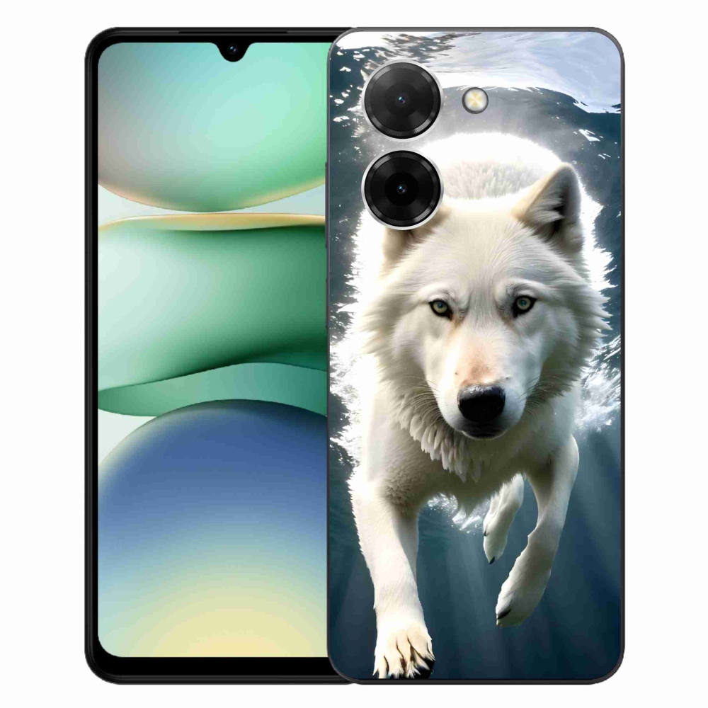 Gélový kryt mmCase na Xiaomi Redmi A5 - biely vlk