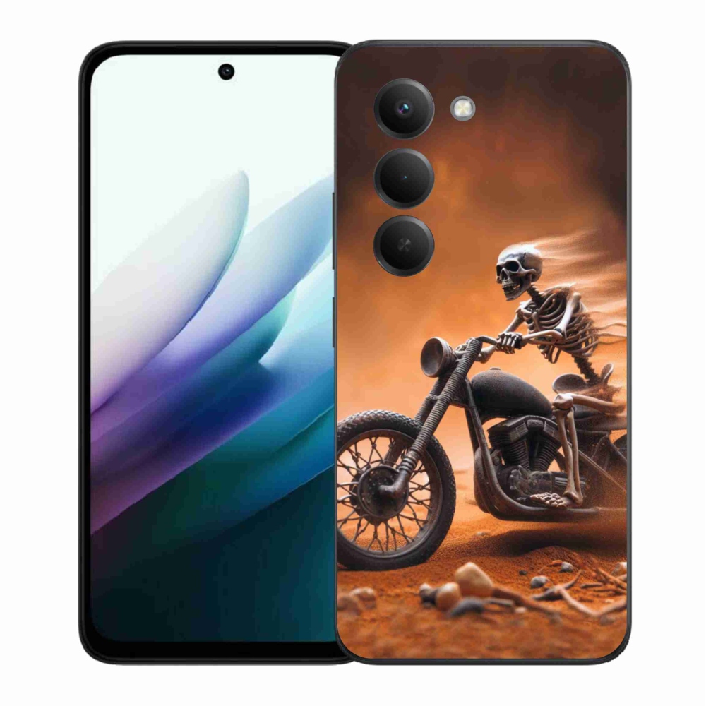 Gélový kryt mmCase na Xiaomi Redmi 15 4G/5G (171mm) - kostra na motorke