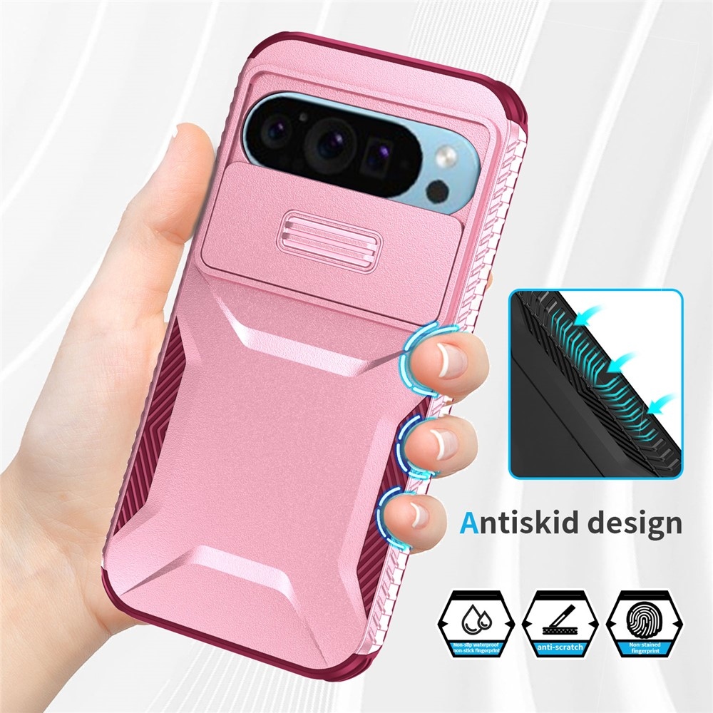 Lid odolný kryt na Google Pixel 10 Pro - ružový/vínový
